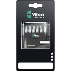 WERA Bit-Set, 8St, Mit Magnethalter, 6xTX, 05073404001 Image