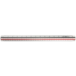 M+R Dreikantmaßstab 150 30cm Ingenieur DIN Image
