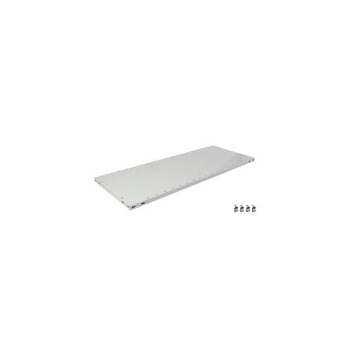 Zusatz-Fachboden für PROREGAL FachbodenregalMULTIplus85 Stecksystem | BxT 100x50cm | Inkl. 4 Fachbodenträgern | Fachlast 85kg | Lichtgrau