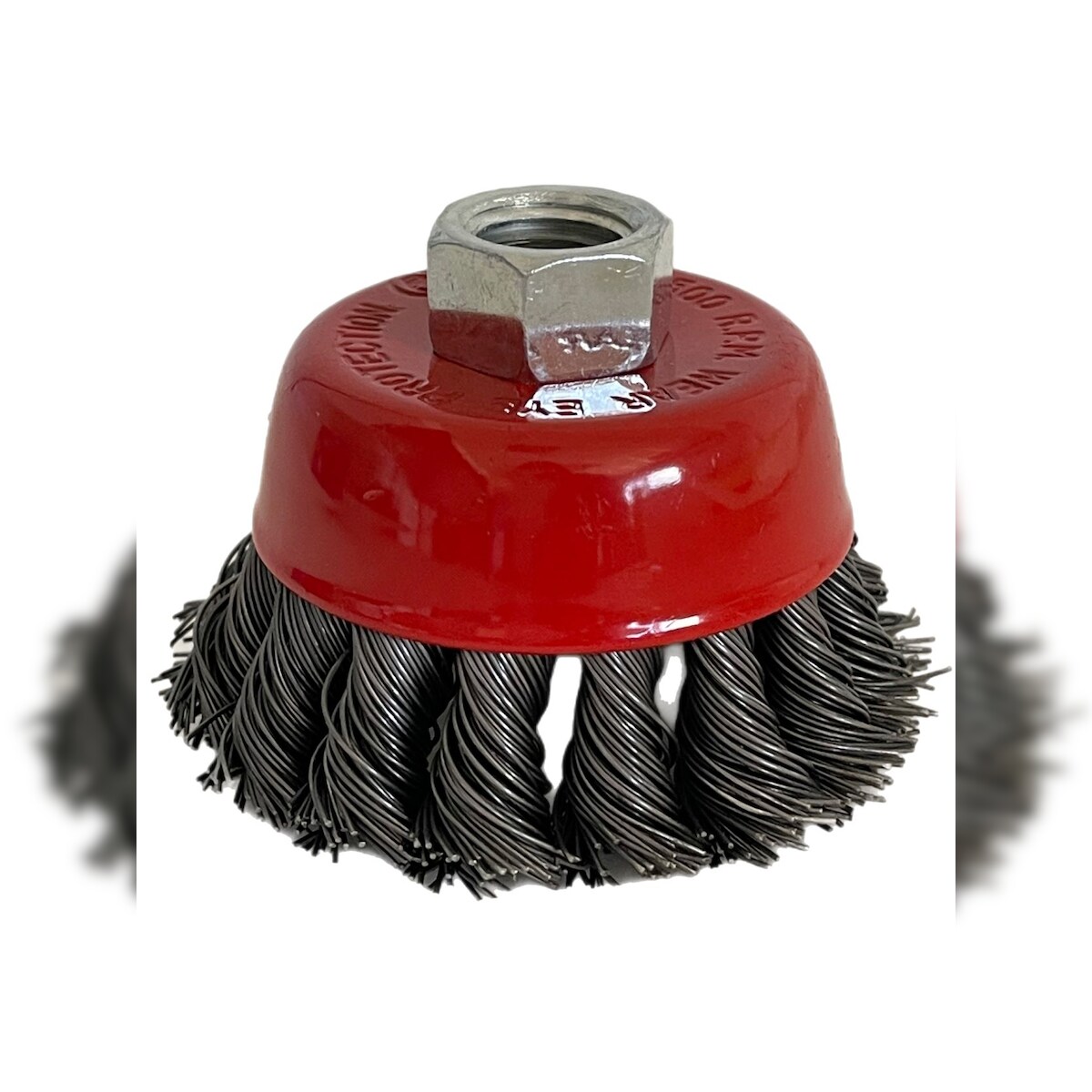 Vago-Tools 6x Topfbürste 100mm gezopft Winkelschleifer Image