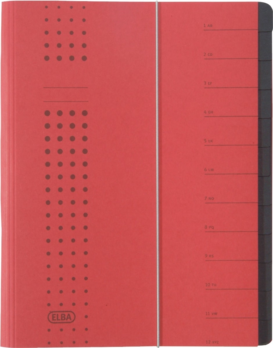 ELBA Ordnungsmappe chic 12 Fächer bordeaux Image