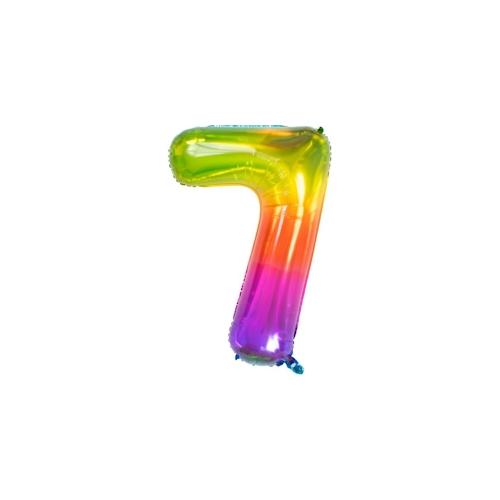 XL Folienballon Zahl 7 Yummy Gummy