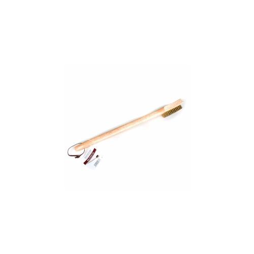 CHEFGASTRO BBQ Holz Grillbürste Messing | 45cm