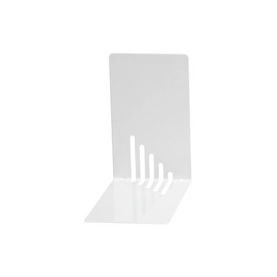 MAUL Buchstütze Metall, weiß, schmal, 14 x 14 x 8,5 cm, 1 Paar