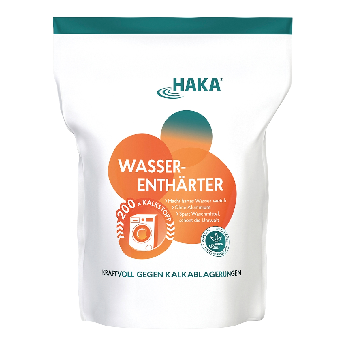 HAKA Wasserenthärter 2kg Wasserentkalker für Waschmaschinen spart Waschmittel Image