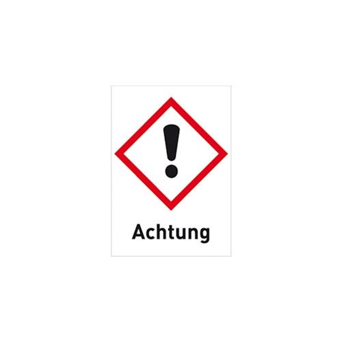 Aufkleber Gesundheitsgefahr (GHS 07) Achtung, Folie, 74x105 mm