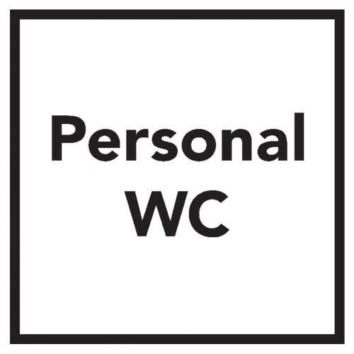 Aufkleber I Türschild Personal-WC, Folie, selbstklebend, 150x150mm Image