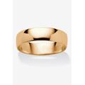 Men's Big & Tall 14k Gold over Sterling Silver Wedding Band Ring by PalmBeach Jewelry in Gold (Size 16)