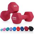 Cast Iron Hex Dumbbells 2 x 8kg Soft Touch Neoprene 1kg, 2kg, 3kg, 4kg, 5kg, 6kg, 7kg, 10kg