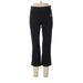 INC International Concepts Dress Pants - Mid/Reg Rise Boot Cut Cropped: Black Bottoms - Women's Size 10