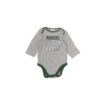 Team Apparel Long Sleeve Onesie: Gray Print Bottoms - Size 0-3 Month