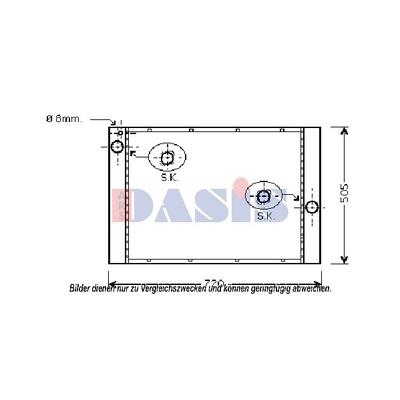 AKS DASIS Kühler, Motorkühlung für BMW 7534915 17117534915 050053N