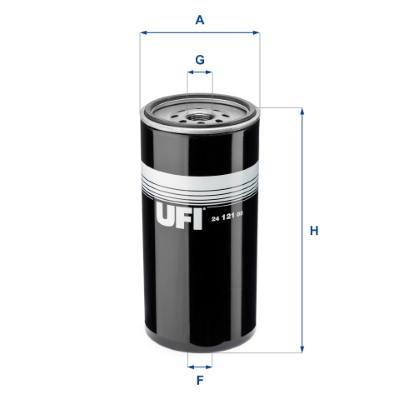 UFI Kraftstofffilter 24.121.00 Universal 108mm für MERCEDES-BENZ 0004770103 0004771302 A0004770103 Image