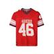 Recovered San Francisco 49ers Dark Red NFL Oversized Jersey Trikot Mesh Relaxed Top