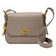 Fossil - Harper Small Flap Crossbody Gray Leather For Womens ZB1799788