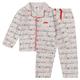 "Pyjama boutonné de Noël Formule 1 - Blanc neige - Enfants - unisexe Taille: 8-9 Years"