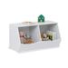 Earleane Harriet Bee kids 16.54" H X 31.5" W Wood in Brown/White | 16.54 H x 31.5 W x 15.75 D in | Wayfair 5A4B78FB31D64C5F86852BFA69C14091