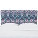 Bungalow Rose Hagerty Panel Headboard Upholstered/Cotton in Green | 41 H x 78 W x 4 D in | Wayfair DE021D1329D44CB2A1303FEA0CCF39DE