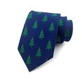 1Pack Square Christmas Tie Pocket Cufflinks Set for Men #06