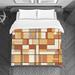 Gracie Oaks Mondrian Bedding Geometric Duvet Cover 4531 Microfiber in Orange | Queen Duvet Cover | Wayfair 23BAC166D8564D3A818625ED8AE37B68