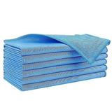 HOMEXCEL Microfiber Glass Cleaning Cloths 6 PK Lint Free Streak Free Reusable Microfiber Cleaning Cloth for Cleaning Windows Glasses Mirrors Screens Stainless Steel and More Blue-14Ã¢â‚¬Ãƒâ€”1
