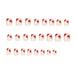 KAGAYD White Polka Dot Red Love Nail Stick Wear Nail Plate Nail Enhancement Finished False Nail Removable 5ml