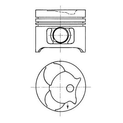 Kolbenschmidt Kolben [Hersteller-Nr. 94675620] für Mercedes-Benz, Puch, Ssangyong Image