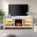 Wood Fireplace TV Stand for 75 Inch TV Entertainment Center, 70 Inch