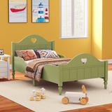 Stylish Platform Bed with Headboard & Footboard Minimalist Kids Bed Toddler Bed Platform Bed for Boys Girls, Twin