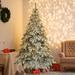 7.5ft Artificial Christmas Tree with 400 LED Lights and 1050 Bendable Branches,Christmas Tree Holiday Decoration