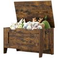 Wooden Toy Chest - Brown Furniture for Playroom - Kids Toy Box 30 Wooden Storage Organizer Children s Furniture