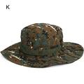 Outdoor Wide Brim Camping Hiking Sun Hat Men s Bucket Hats Military Boonie Hat Fishing Cap COLOR K