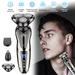 Men s Electric Shaver 3 in 1 Wet & Dry Waterproof Rotary Men s Shaver Cordless USB Rechargeable Razor Ideal Gift for Dad and Husband