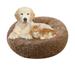 Dog Bed & Cat Bed Calming Anti-Anxiety Donut Dog Cuddler Bed Machine Washable Round Pet Bed Comfy Faux Fur Plush Dog Cat Bed for Dogs and Cats