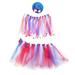 1 Set of Adorable Pet Hat Collar Skirt Pet Costume for Independence Day Pet Decors