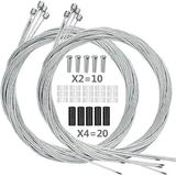 Hapleby 10PCS Premium Bike Shift Cable Professional Bicycle Shift Wire Kit for Mountain and Road Bicycle For Free 5 O-rings 10 End Ferrules and 20 End Caps