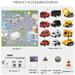 Mortilo 2022 Christmas Advent Calendar For Kids Boys 24 Days Countdown Calendar With Pull Back Cars Vehicles Airplane And Cars For Kids Party Favors Classroom Prizes Xmas Gift toy Red