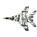 Diecast Mikoyan MiG-29 9-13 Fulcrum Aircraft Ghost of Kyiv Ukrainian Air Force Air Power Series 1/72 Diecast Model by Hobby Master
