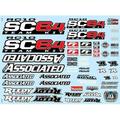 Team Associated ASC71180 RC10SC6.4 Decal Sheet