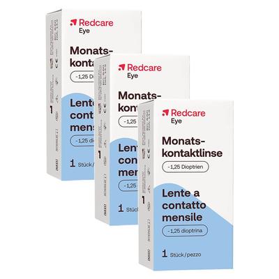 Redcare Monatslinse -1,25 3er-Pack 3x1 St Kontaktlinsen Image