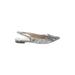 Marc Fisher Flats: Silver Snake Print Shoes - Women's Size 8 - Pointed Toe