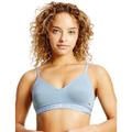Tommy Hilfiger Womens UW0UW03157 TH Seacell Lightly Lined Bralette Bra - Blue Cotton - Size 32B
