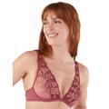 Maison Lejaby Womens 19134 Sin Triangle Bra - Pink Polyester/Polyamide - Size 36C