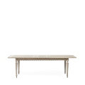 OKA, Ruffelen Extendable Dining Table - Washed Grey, Dining Tables, Metal/Pine