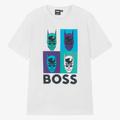 Boss Teen Boys White Cotton Batman T-Shirt