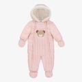 Mayoral Girls Pink Padded Baby Snowsuit