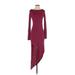 Elizabeth and James Casual Dress: Burgundy Dresses - Women's Size X-Small