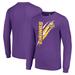 Men's Starter Purple Minnesota Vikings Color Scratch Long Sleeve T-Shirt