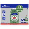 Fairy Professional Concentrated Washing Up Liquid Original 6x900ML x 1