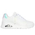 Skechers Girl's Uno Gen1 Sneaker | Size 3.0 | White | Synthetic